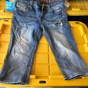 Rock Revival Jeans - Easy Crop "Sherry" Capri Size 29, Very Good Cond.